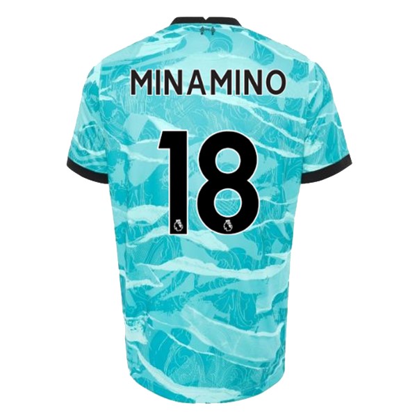 Maglia Liverpool NO.18 Minamino Away 20/21 Blu